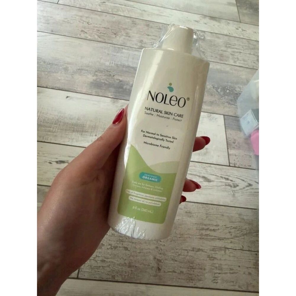 Noleo Natural Skin Care Organic Gentle Cleanser Moisturizer 8 oz NEW Sealed